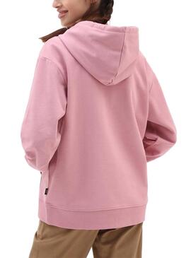 Sudadera Vans Flying V Corte Masculino Rosa Mujer