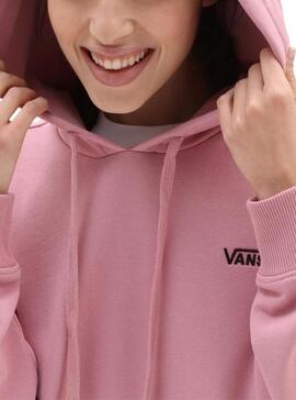 Sudadera Vans Flying V Corte Masculino Rosa Mujer
