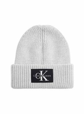 Gorro Calvin Klein Monologo Patch Blanco Mujer