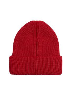 Gorro Calvin Klein Monologo Patch Rojo Para Mujer