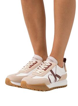 Zapatillas Calvin Klein New Retro Run Beige