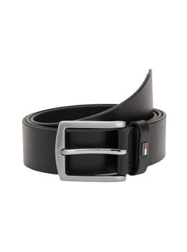 Cinturón Tommy Hilfiger Denton Negro Para Hombre