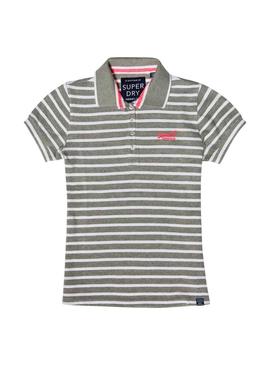 Polo Superdry Classic Gris Para Mujer