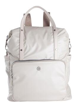 Mochila Munich Clever Backpack Square Crema Para Mujer