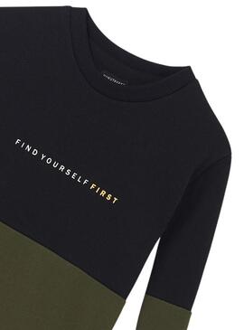 Sudadera Mayoral Blocking Negra Para Niño