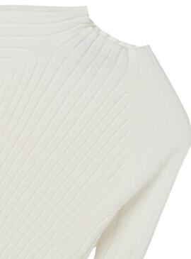  Camiseta Mayoral Cisne Tricot Manga Larga Blanca