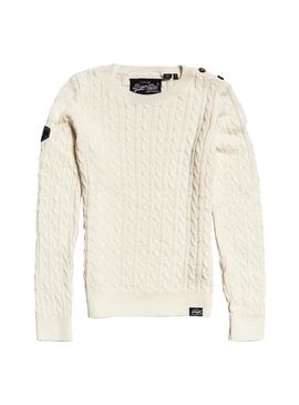 Jersey Superdry Croyde Bay Beige Mujer