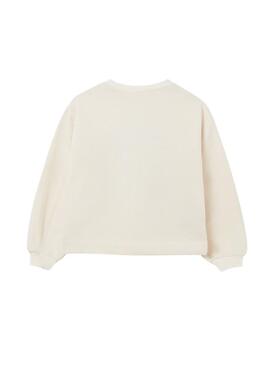 Sudadera Mayoral Free Minimalismo Beige Para Niña