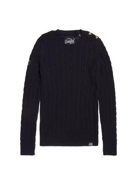 Jersey Superdry Croyde Bay Marino Para Mujer