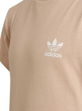 Camiseta Adidas Básica Adicolor Camel Niña Y Niño