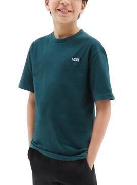Camiseta Vans Básica Logo Verde Para Niño