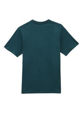 Camiseta Vans Básica Logo Verde Para Niño