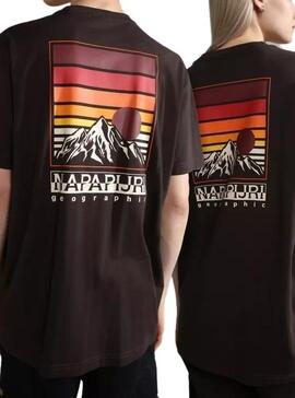 Camiseta Napapijri Hill SS Negra Unisex