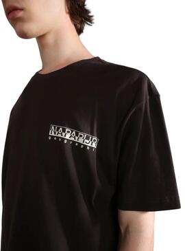 Camiseta Napapijri Hill SS Negra Unisex