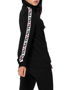Chaqueta Fila Talli Negro Para Mujer