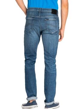 Pantalón vaquero Vaquero Lee Rider Azul Hombre