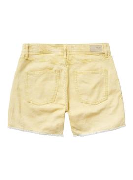 Short Pepe Jeans Thrasher Amarillo Mujer