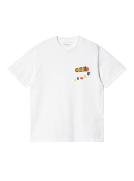 Camiseta Carhartt Frolo Blanco para Mujer