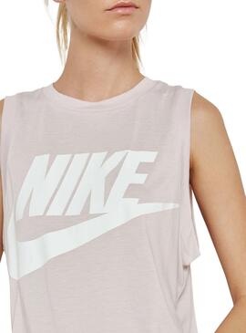 Camiseta Nike Logo Rosa para Mujer