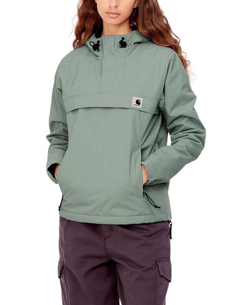 Opresor Autocomplacencia Mirilla Cazadora Carhartt Nimbus Verde para Mujer