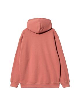 Sudadera Carhartt Basic Hood Logo Teja para Mujer