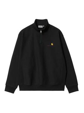 Sudadera Carhartt Half Zip Negro para Hombre