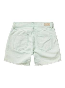 Short Pepe Jeans Thrasher Verde Mujer