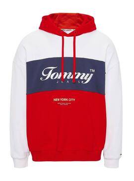Sudadera Tommy Jeans Archive Multicolor Hombre