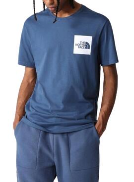 Camiseta The North Face Fine Azul Para Hombre