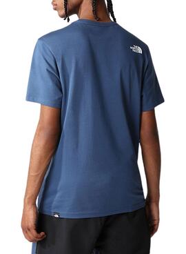 Camiseta The North Face Fine Azul Para Hombre