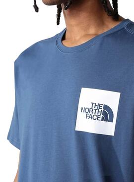 Camiseta The North Face Fine Azul Para Hombre