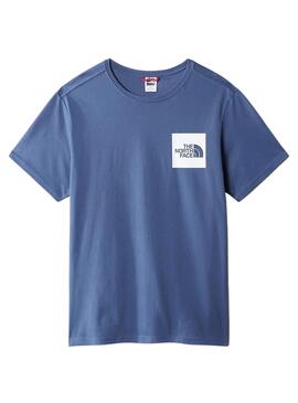 Camiseta The North Face Fine Azul Para Hombre