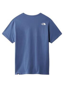 Camiseta The North Face Fine Azul Para Hombre