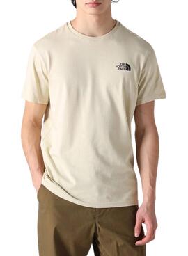 Camiseta The North Face Simple Beige Hombre