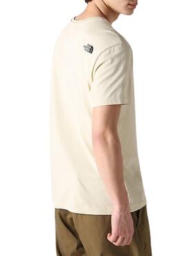 Camiseta The North Face Simple Beige Hombre