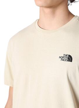 Camiseta The North Face Simple Beige Hombre