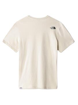 Camiseta The North Face Simple Beige Hombre