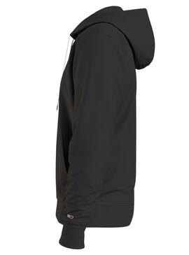 Sudadera Tommy Jeans Entry Athletics Negra Hombre