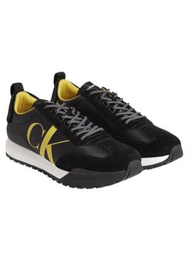 Zapatillas Calvin Klein Runner Negras Para Hombre