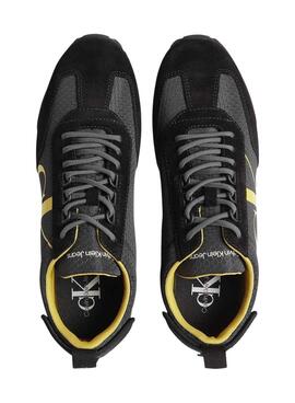 Zapatillas Calvin Klein Runner Negras Para Hombre