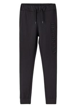 Pantalón Name It Leino Chándal Negro Para Niño