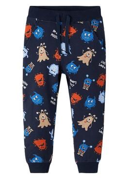 Pantalón Name It Lauge Chándal Marino Para Niño