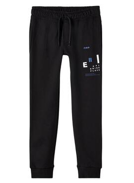 Pantalón Name It Lesimon Loose Negro Para Niño