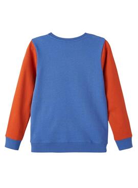 Sudadera Name It Liskon Tricolor Naranja Para Niño