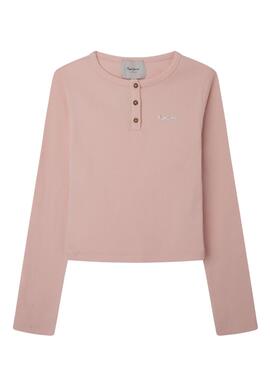 Camiseta Pepe Jeans Sander Canalé Rosa Para Niña