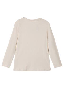 Camiseta Name It Lana Beige Para Niña