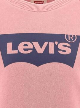 Sudadera Levis Key Item Logo Rosa Para Niña