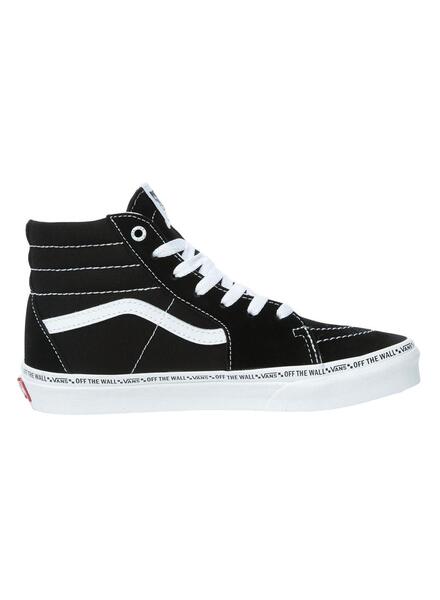 Vans Sk8 Hi Mini Negro Para Niño Y