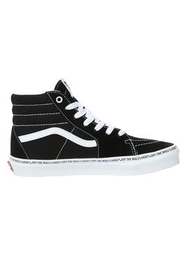 Zapatillas Vans Sk8 Hi Mini Negro Para Niño Y Niña