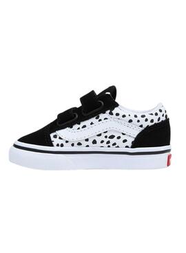 Zapatillas Vans Old Skool Velcro Negras Para Mini